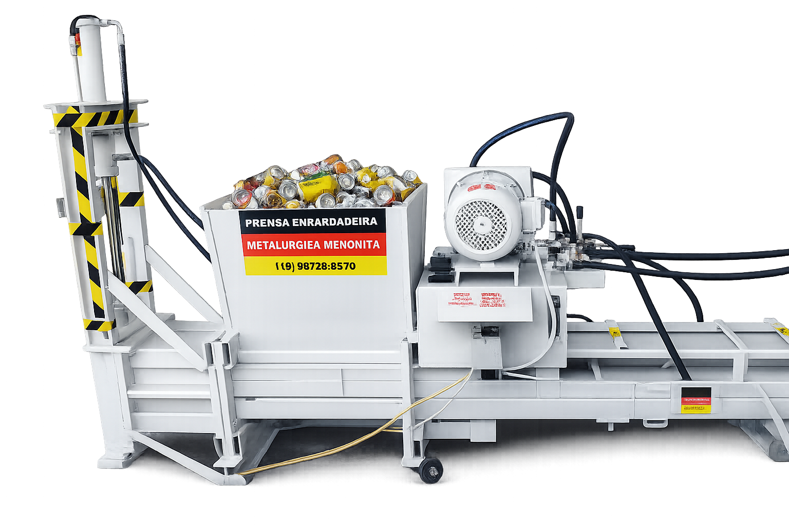 Prensa Enfardadeira Para Aluminio e Latinhas